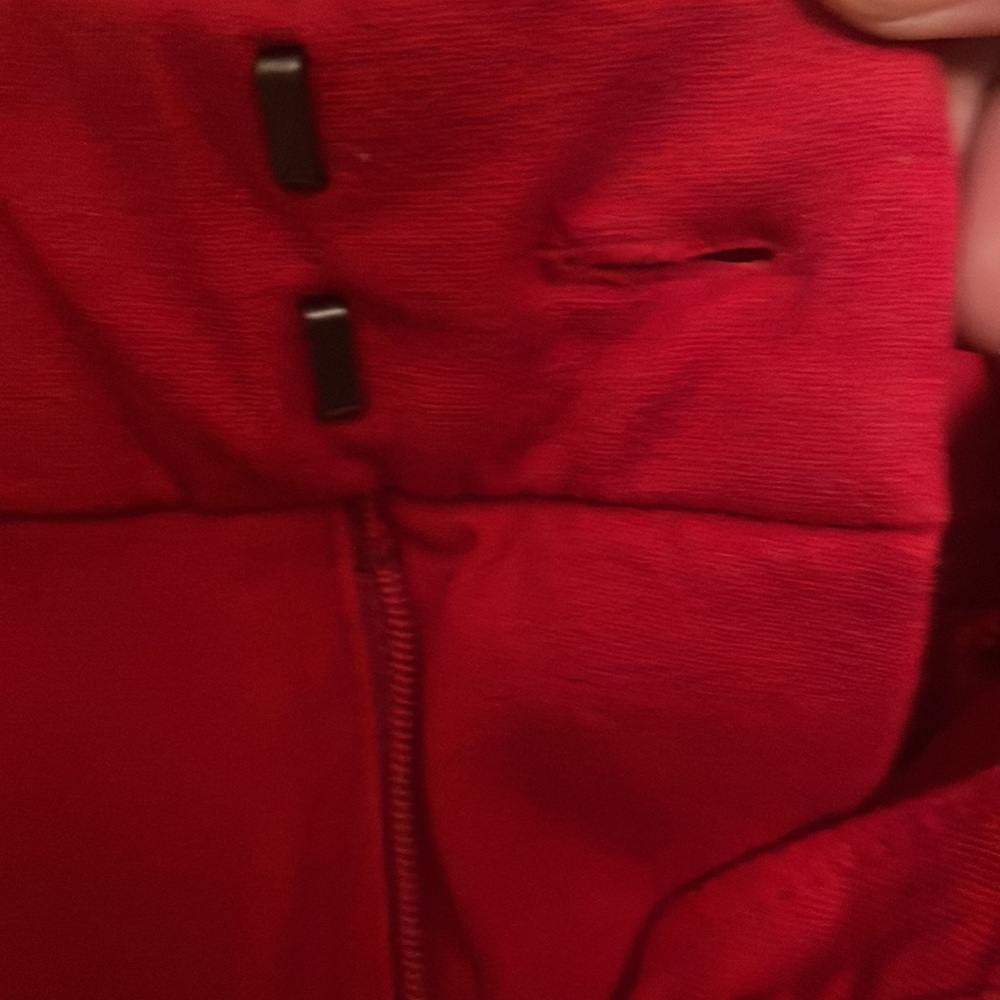 Red, ankle work pants. - Picture 4 of 5